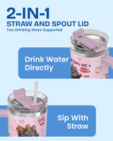 Cute Black Cat Soda Lover tumbler view 3