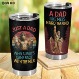 Funny Bigfoot Dad tumbler view 6