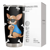 Chihuahua Dad tumbler view 4