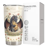 Dragon Floral tumbler view 4