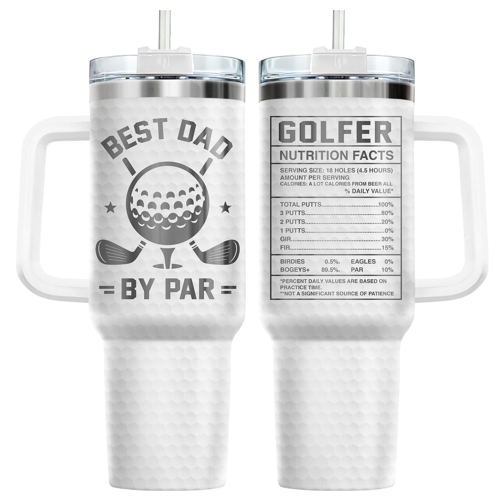 Golf Daddy 40oz Tumbler with Handle & Straw
